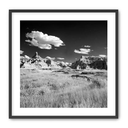 Badlands in Monochrome