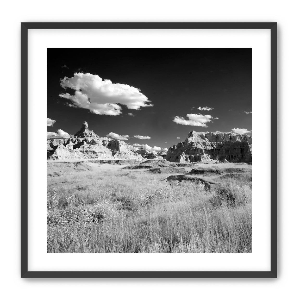 Badlands in Monochrome