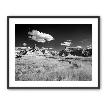 Badlands in Monochrome