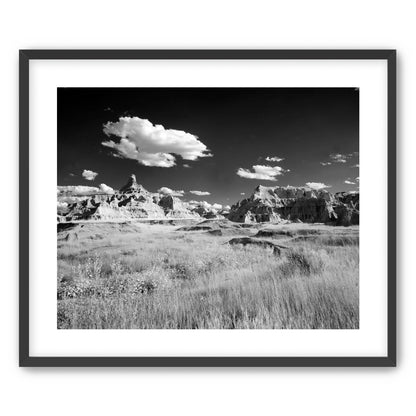 Badlands in Monochrome