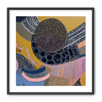 Ochre Ground with Layered Discs