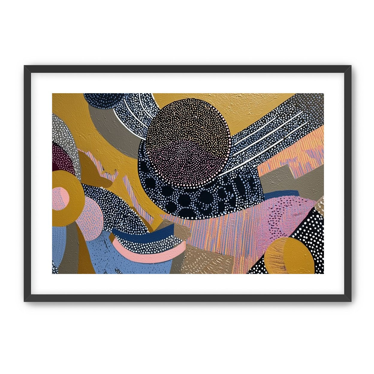 Ochre Ground with Layered Discs