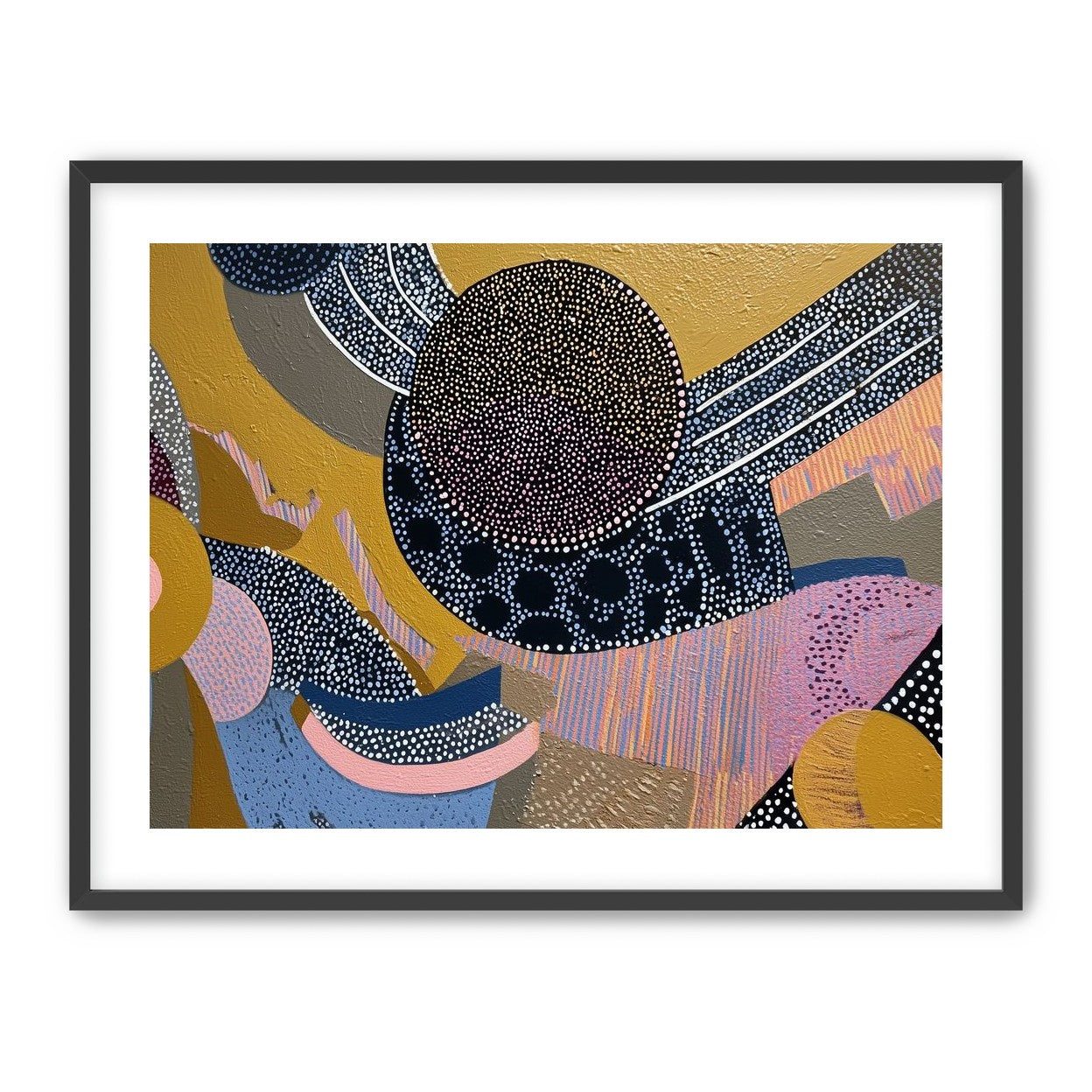 Ochre Ground with Layered Discs