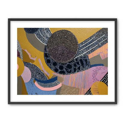 Ochre Ground with Layered Discs