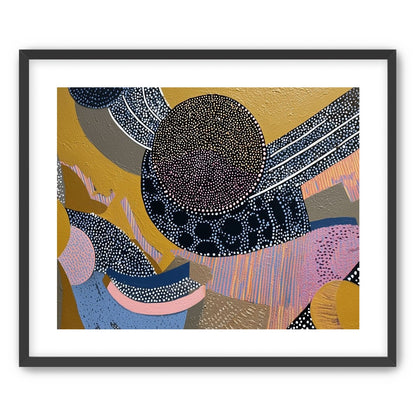 Ochre Ground with Layered Discs