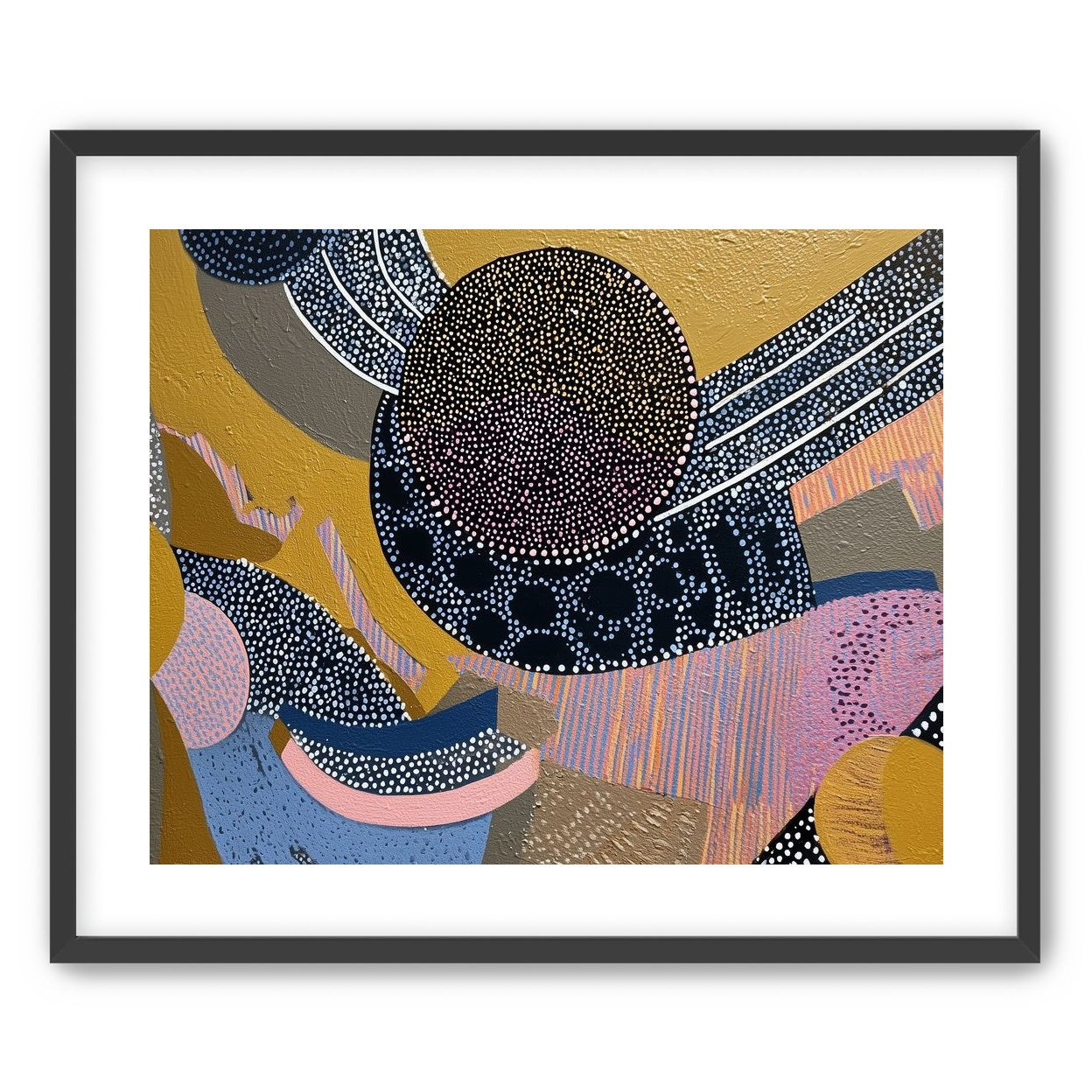 Ochre Ground with Layered Discs