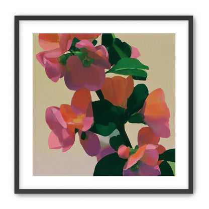 Flowers among dark leaves