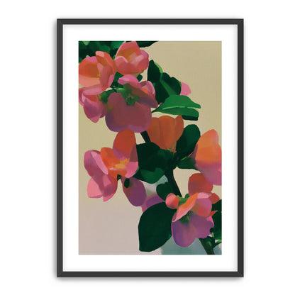 Flowers among dark leaves