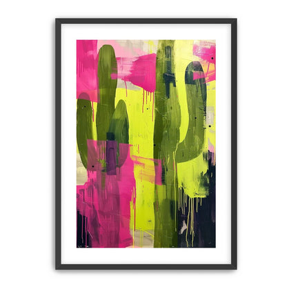 Dark columns within neon wash