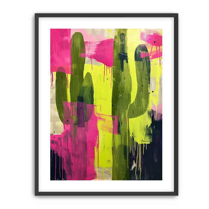 Dark columns within neon wash