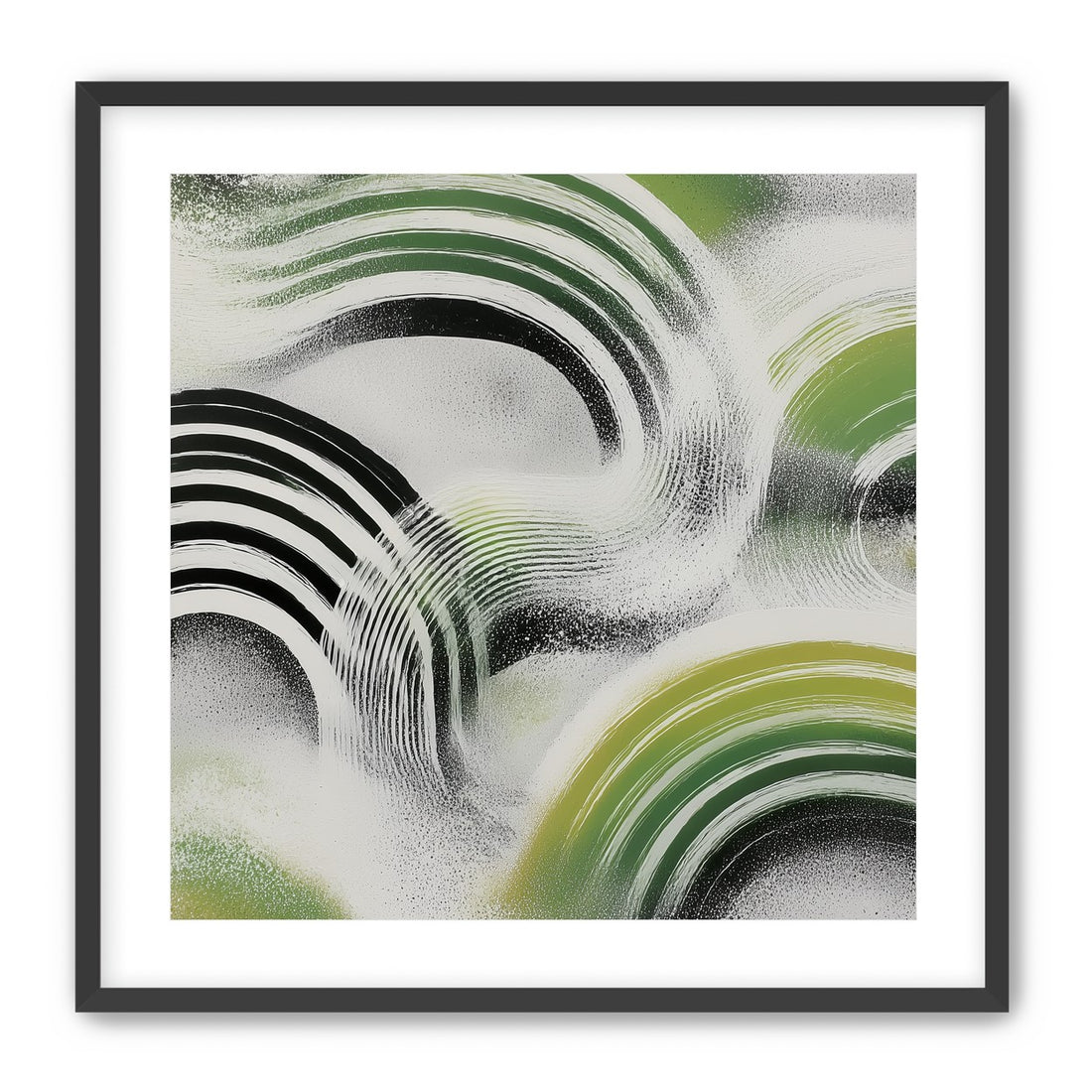 Green arcs across the haze