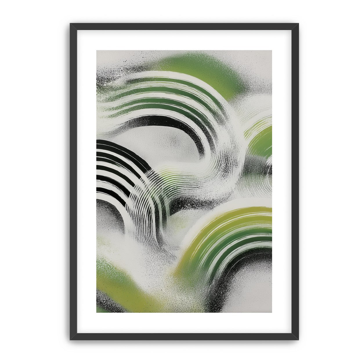 Green arcs across the haze