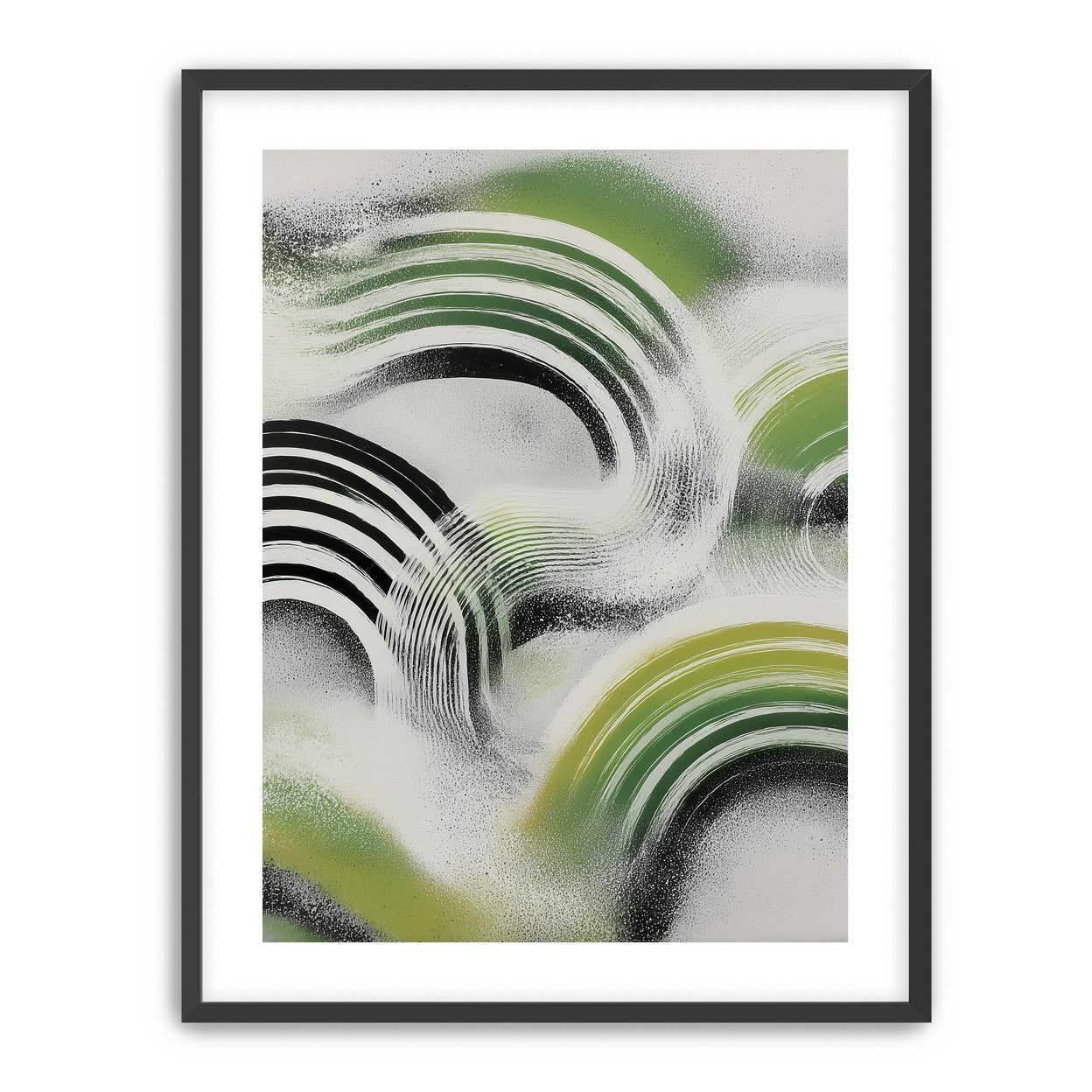 Green arcs across the haze