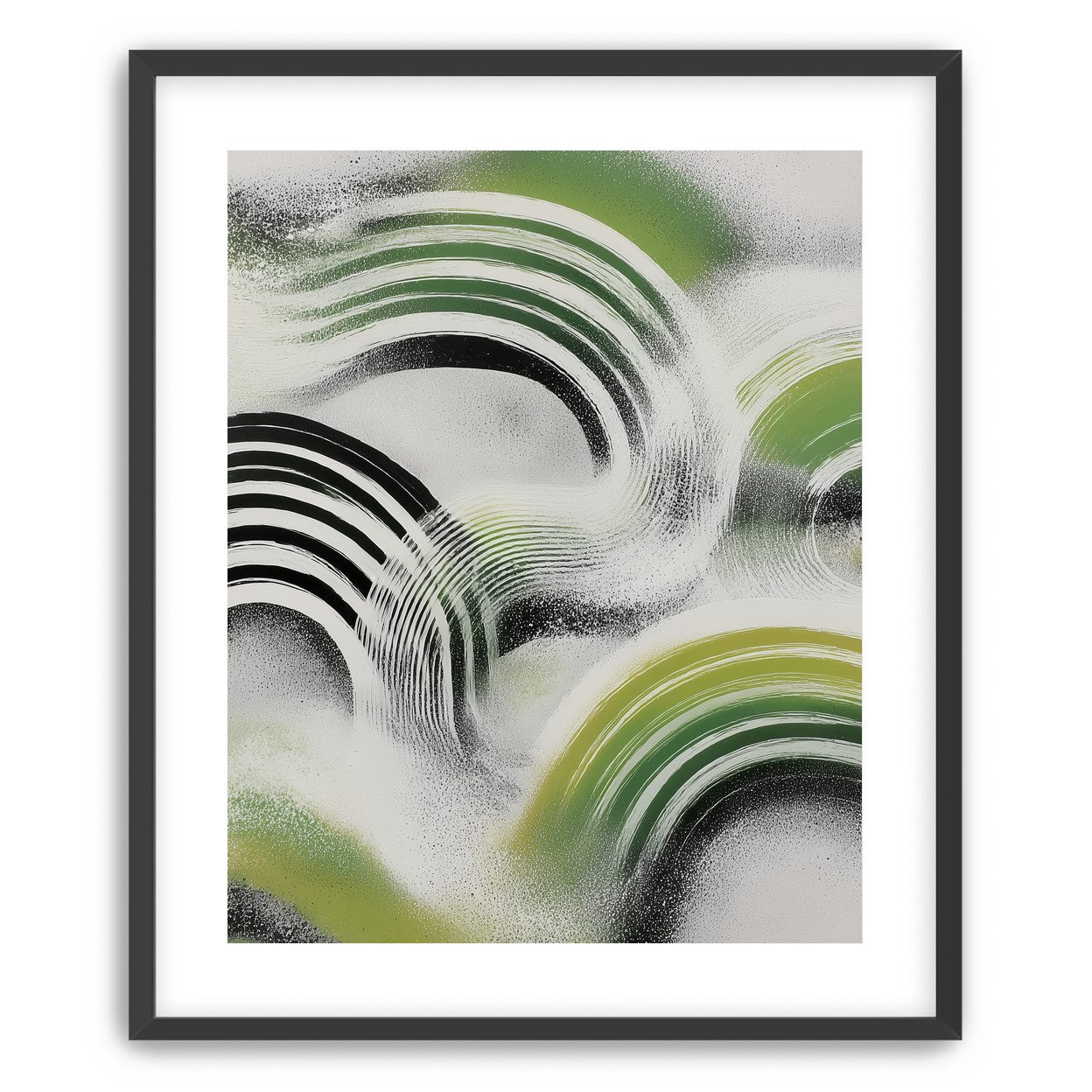 Green arcs across the haze