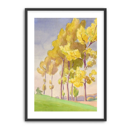 Yellow crowns on the hill