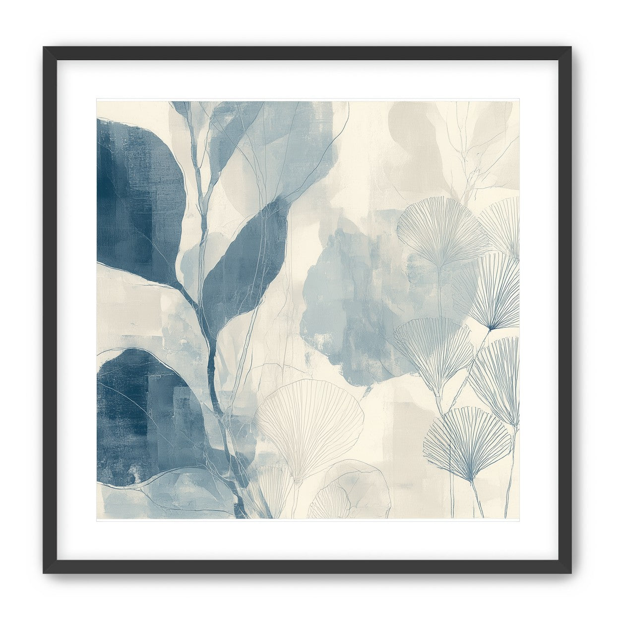 Pale leaves and fans