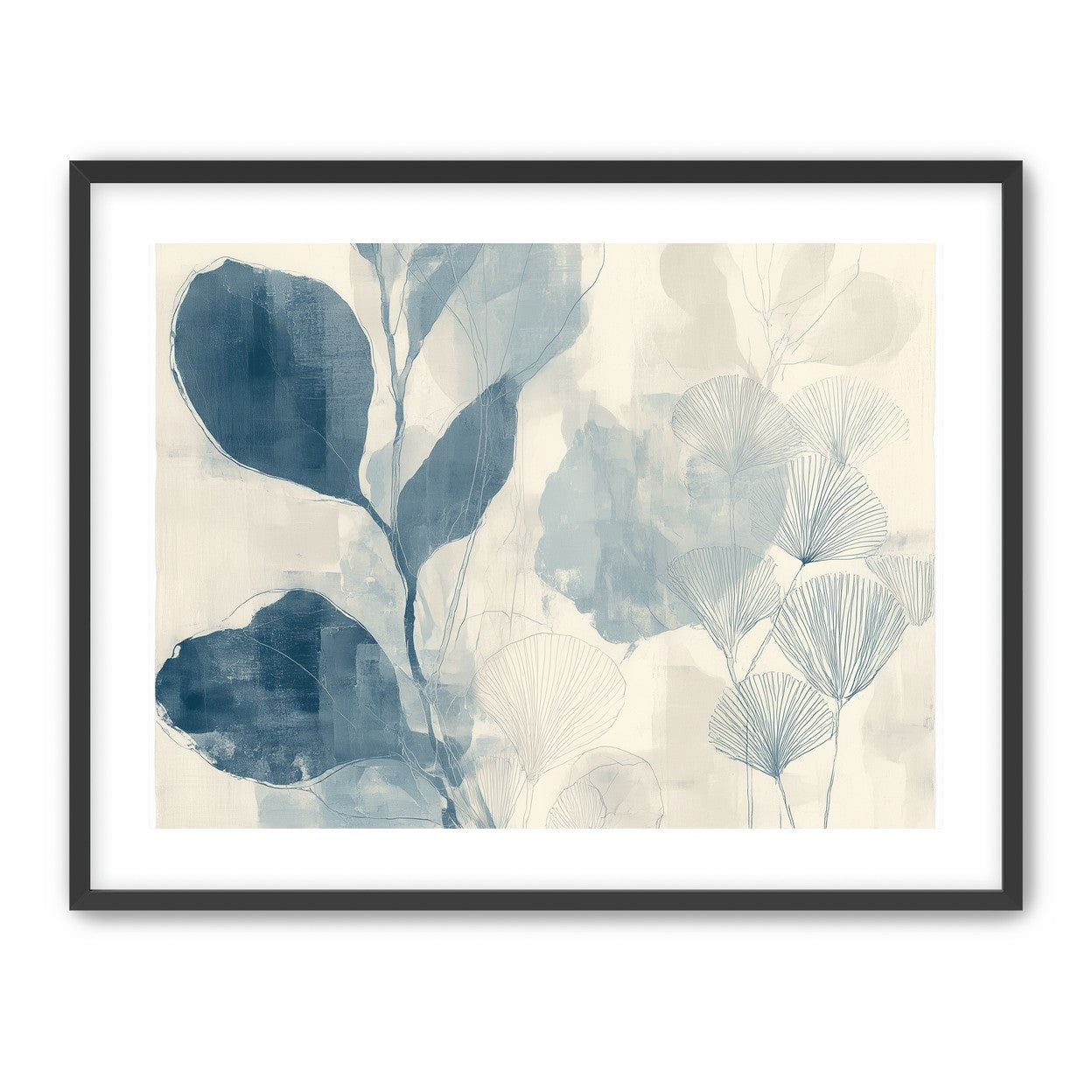 Pale leaves and fans