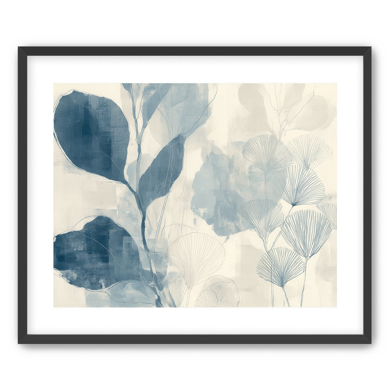 Pale leaves and fans