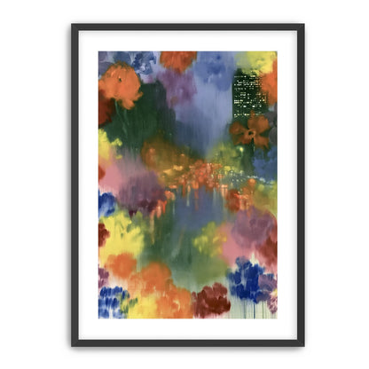 City lights in painted bloom