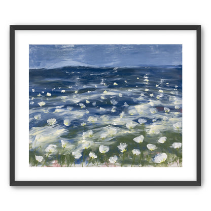 White flowers under blue sky