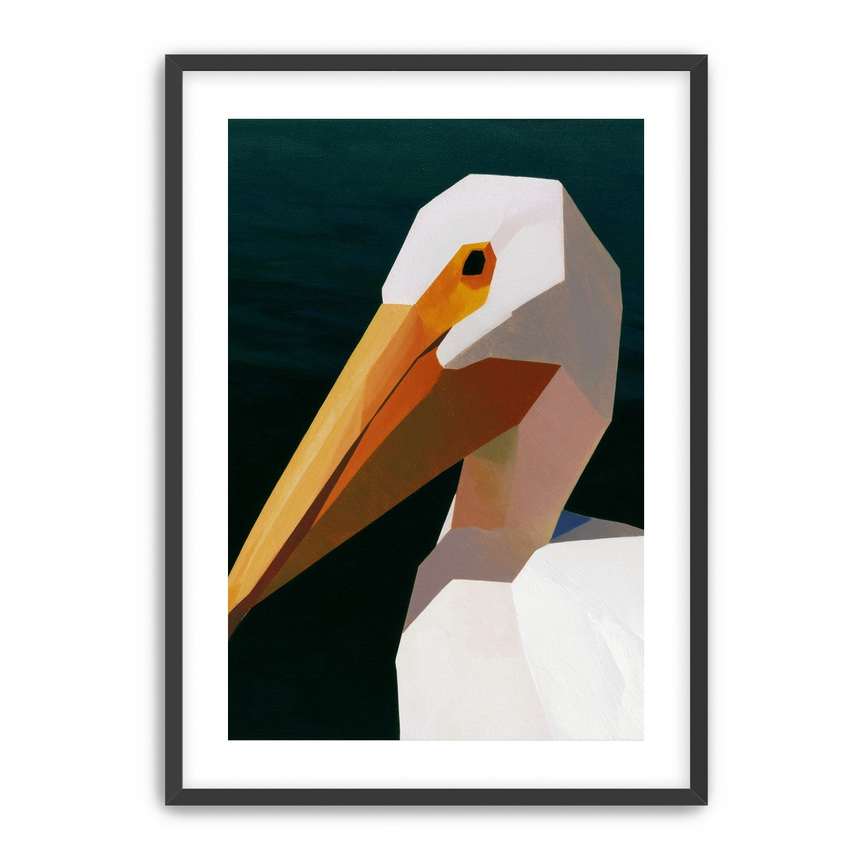 The beak cuts the dark