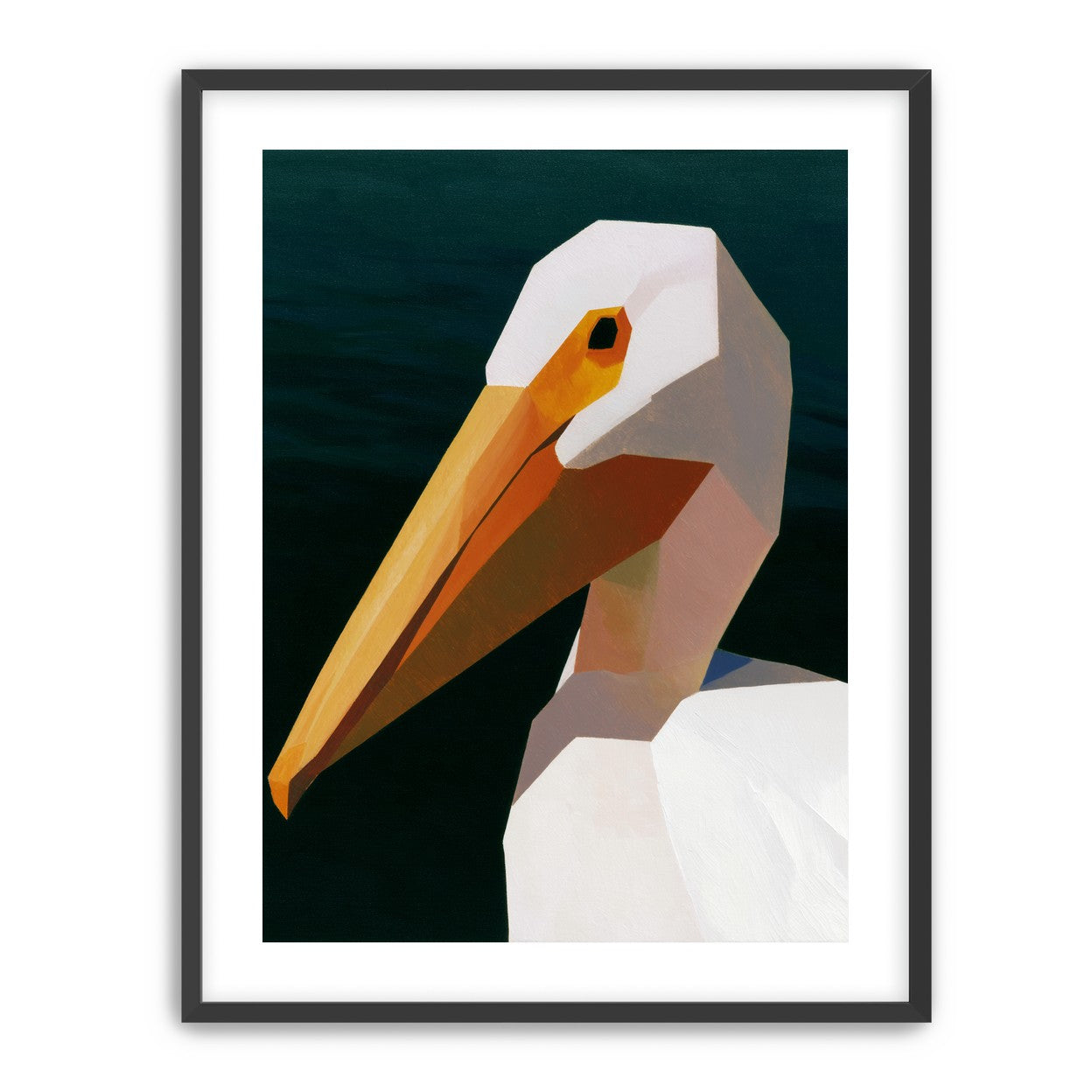 The beak cuts the dark