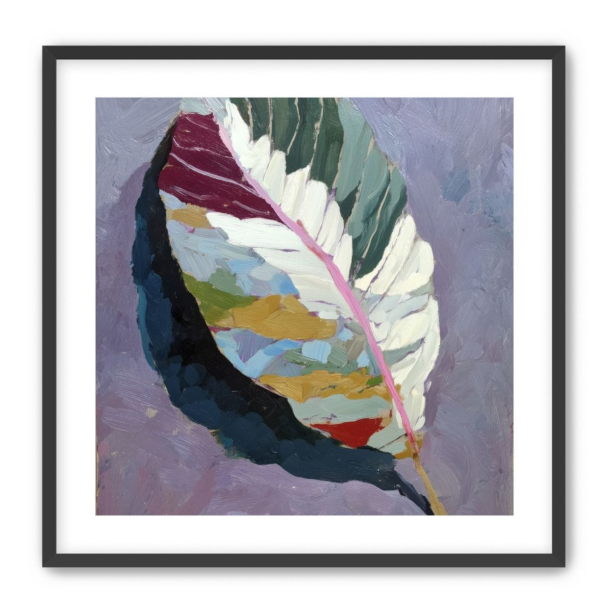 Leaf Form with Divided Color