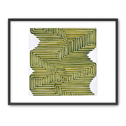 Olive bands in white quiet