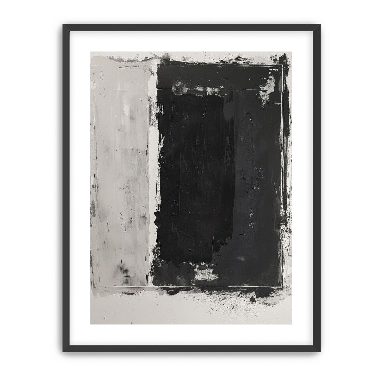Black weight on gray ground