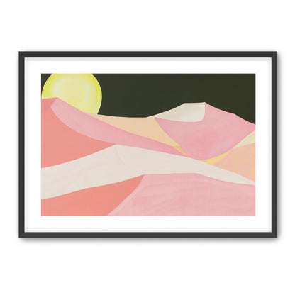 Sun over folded dunes