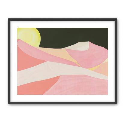 Sun over folded dunes
