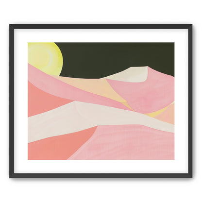 Sun over folded dunes