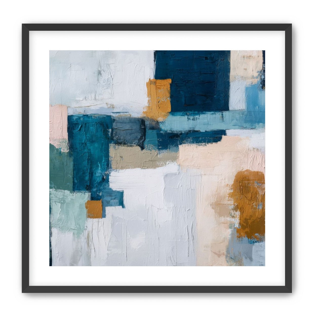 Offset Blocks Across White