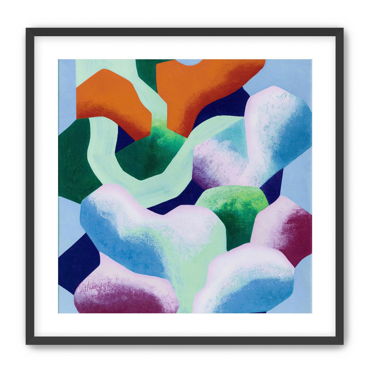 Soft edged color blocks