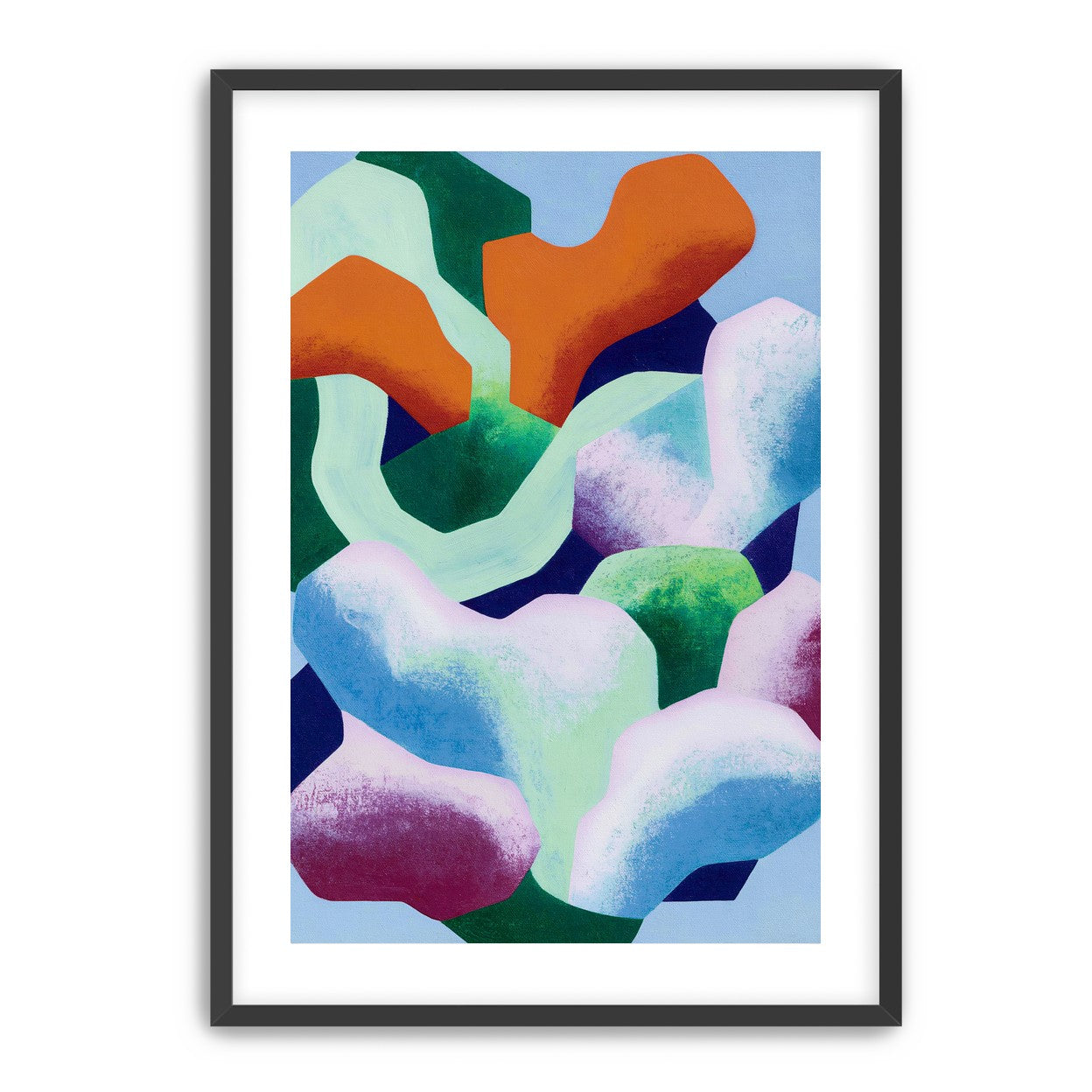 Soft edged color blocks