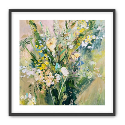 Wildflowers leaning into light