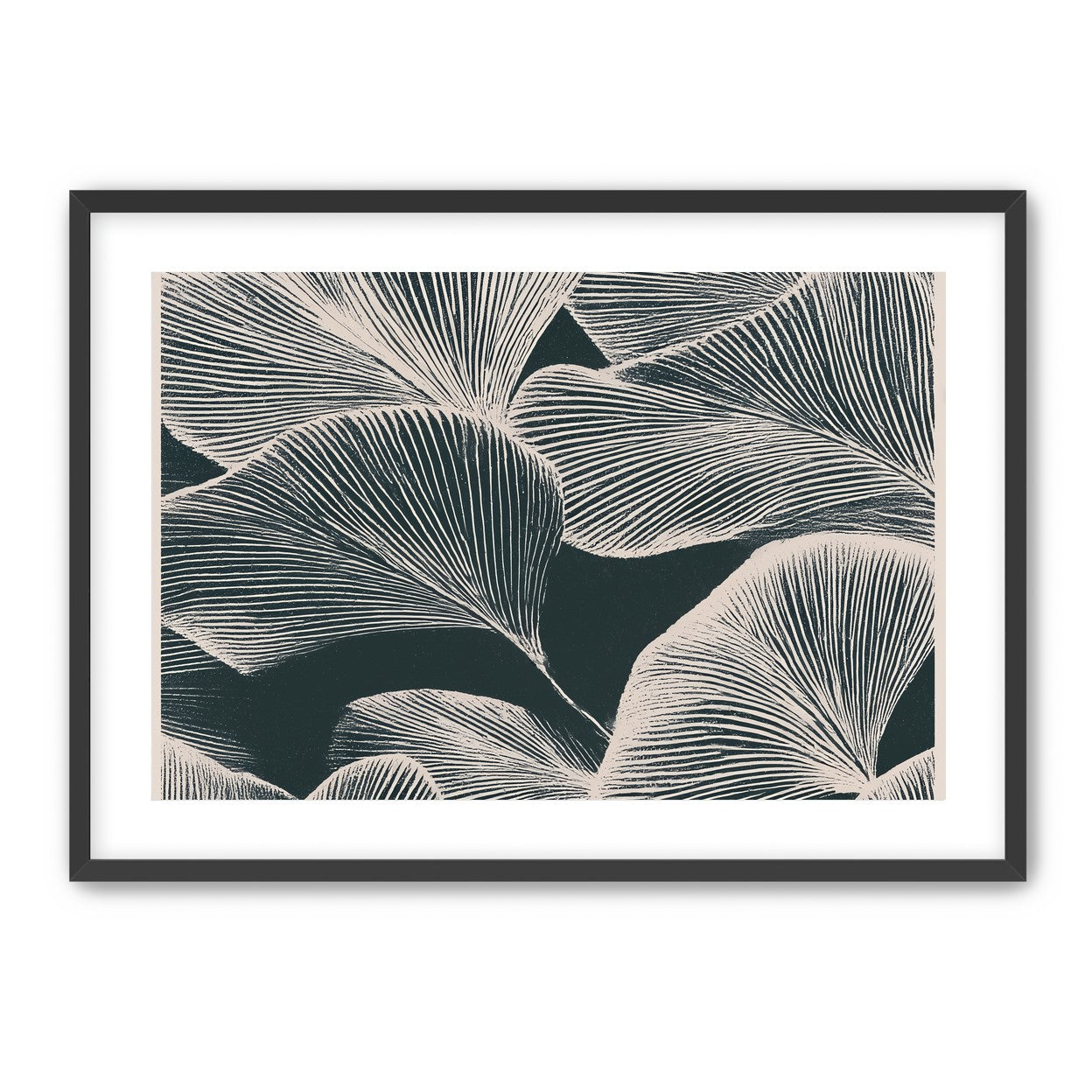 Pale veins on dark leaves