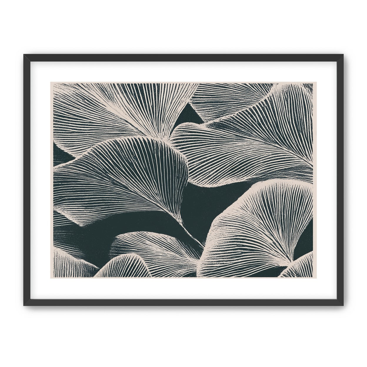 Pale veins on dark leaves