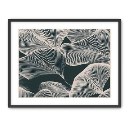 Pale veins on dark leaves