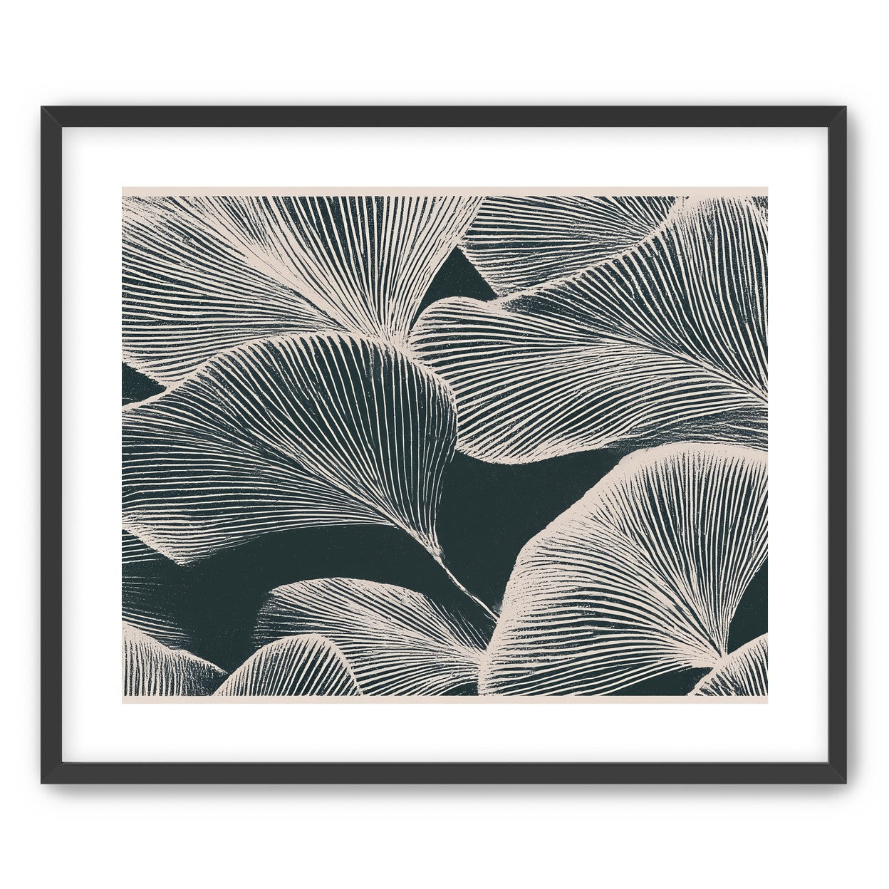 Pale veins on dark leaves