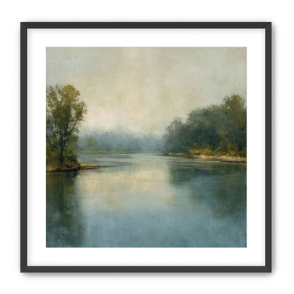 Misty bend in the river
