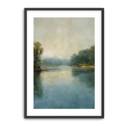 Misty bend in the river