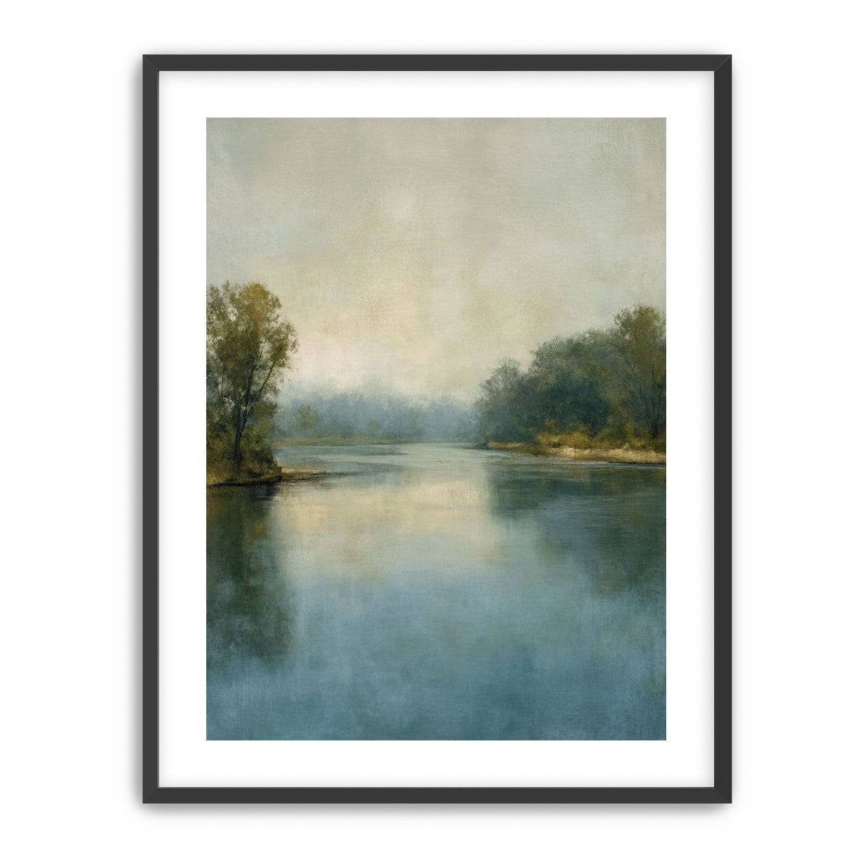 Misty bend in the river
