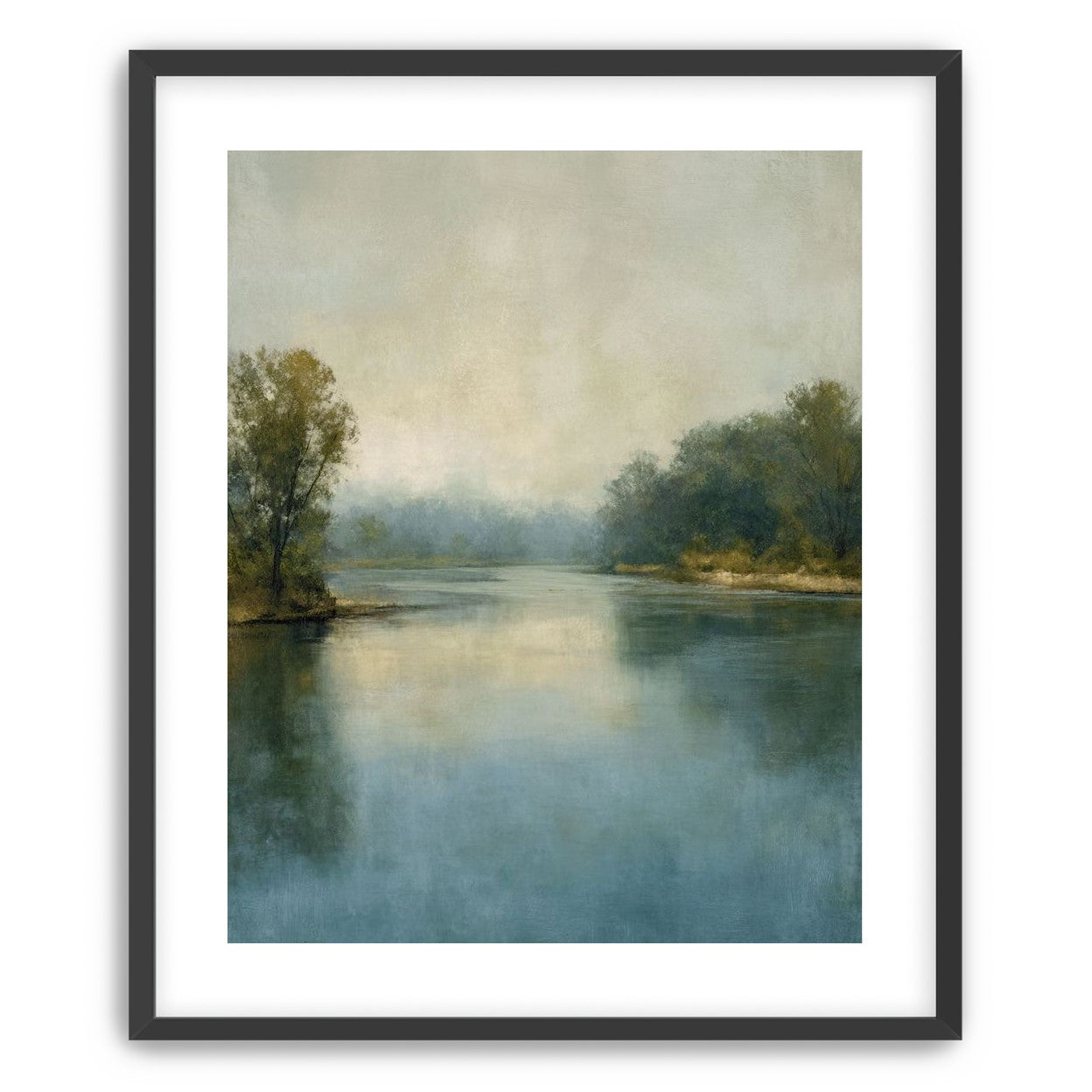 Misty bend in the river