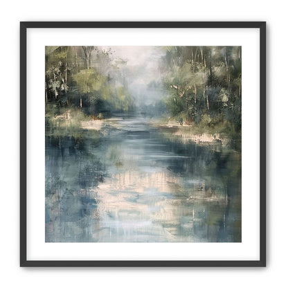 Pale sky in blue water