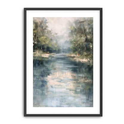 Pale sky in blue water