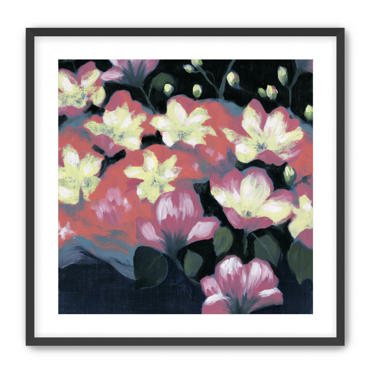 Flowers waking in the dark