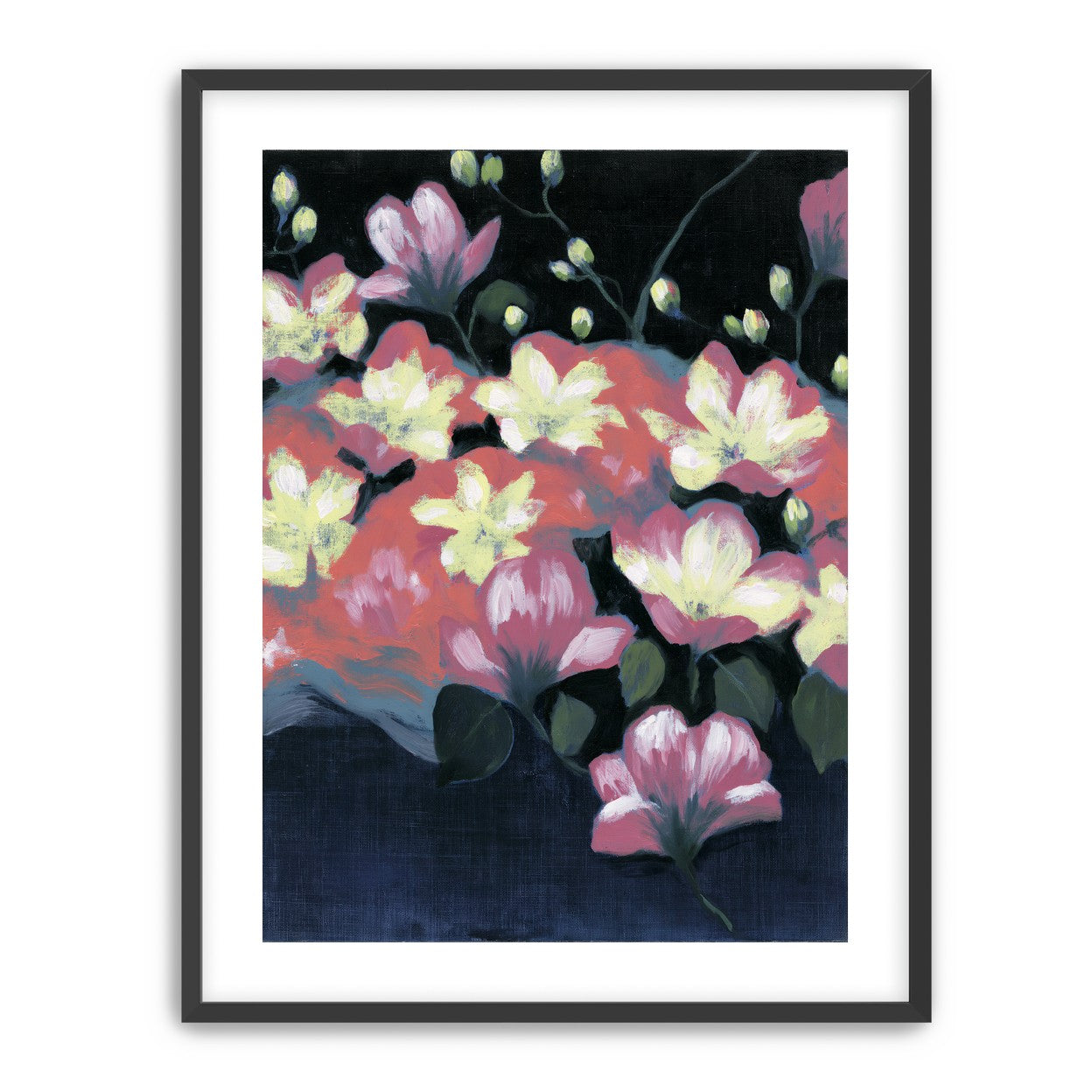 Flowers waking in the dark