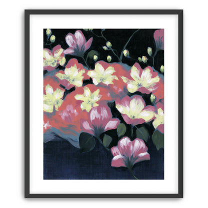 Flowers waking in the dark