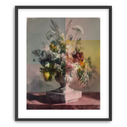 Bouquet in divided light